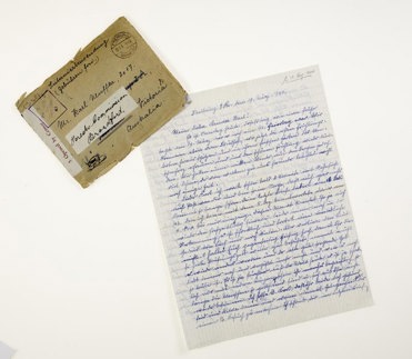 Letter to Karl from his sister Maria, 1944.