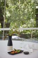 Table with food and decorations