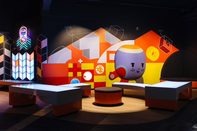 Inside children's gallery Ground Up: Building Big Ideas, Together at Scienceworks.