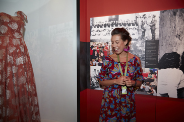 Museums Victoria Curator Kimberley Moulton giving a tour.