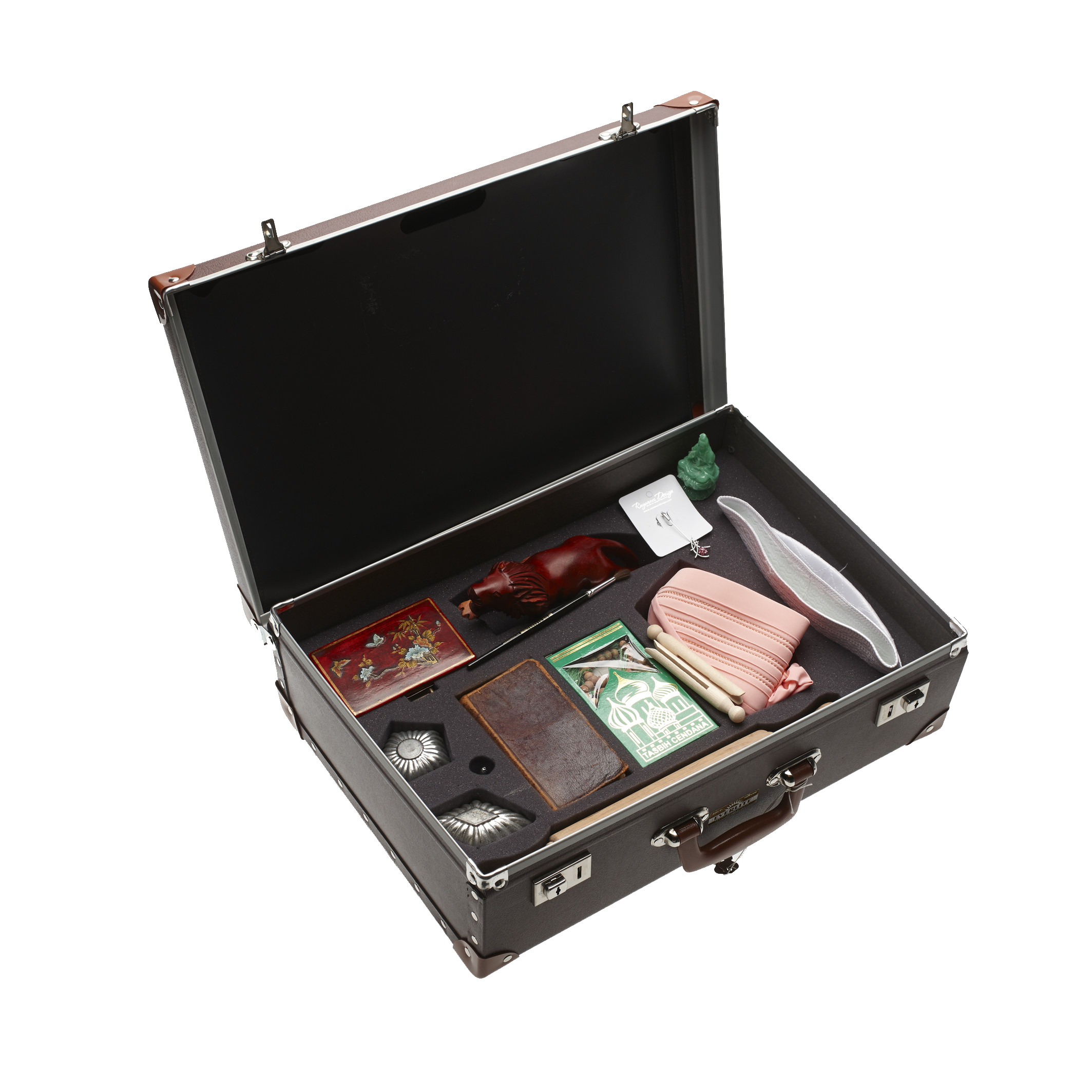 Suitcase with objects