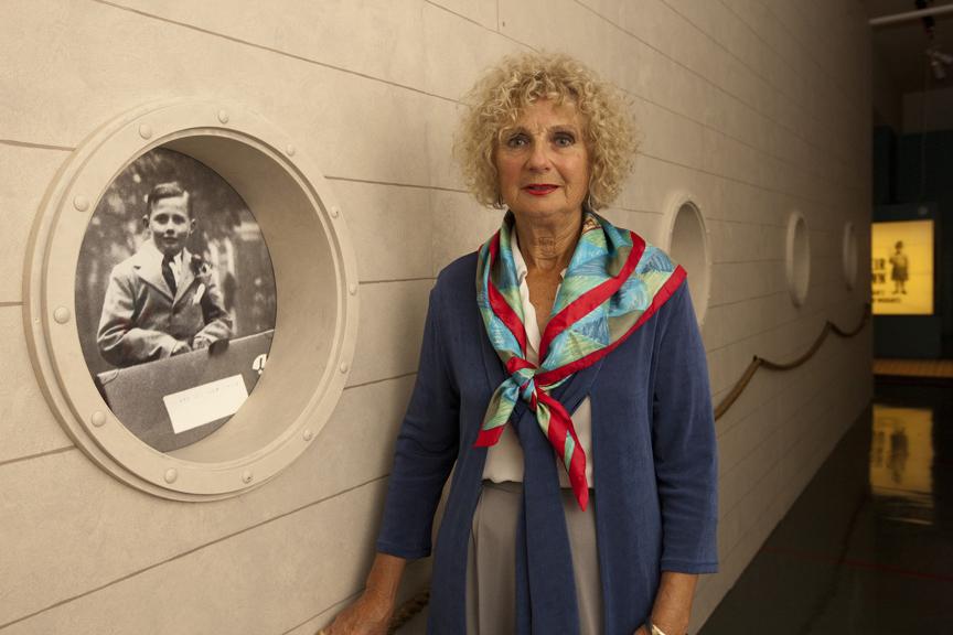 Sandra Anker at the Britain's Child Migration exhibition launch at Immigration Museum, October 12th, 2011.