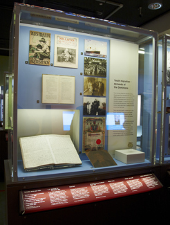 Britain's Child Migration exhibition on display in Immigration Museum.
