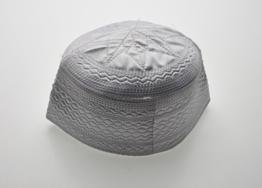 White embroided cap
