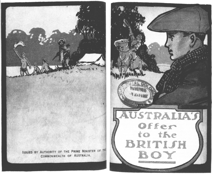 'Australia's Offer to the British Boy' advertisement for British emigrants, 1920