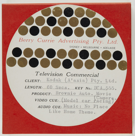 Cover of a motion film box