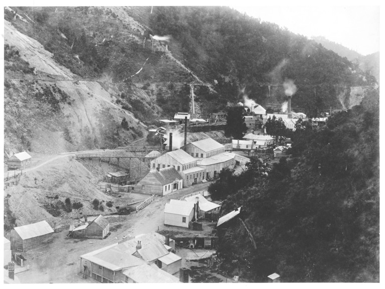 Industrial buildings in valley