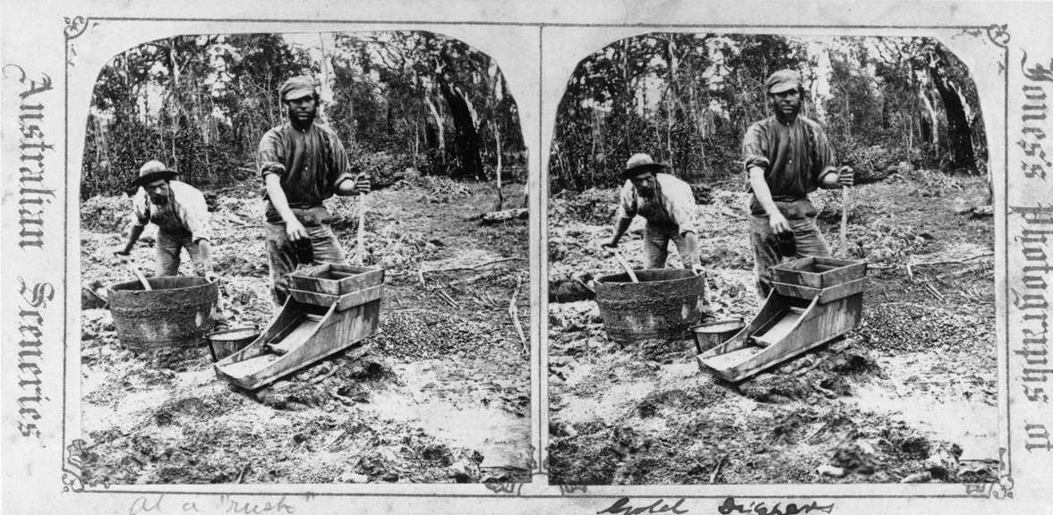 Gold diggers at a 'Rush'.