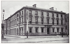 Exterior of Board of Works offices, Spencer Street, Melbourne, Victoria, 1905.