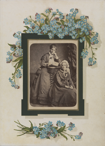 Portrait of Charlotte & Ida Lillian Twycross from the Twycross family album, John Twycross, Melbourne, circa 1880's.