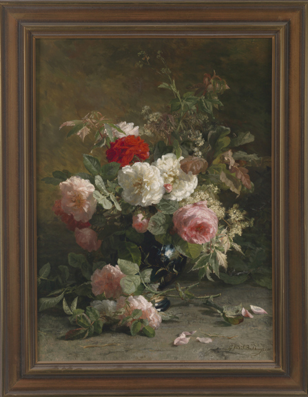 Dutch oil painting - Still Life, Geraldine Jacoba Van De Sande Bakhuyzen, circa 1880.