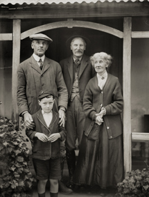 Digital Image - John William & John Wilton Twycross with Kate & Charlie Burrell at Arthurs Seat, Mornington Peninsula, circa 1925