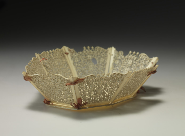 Basket - Ivory, India, circa 1880.