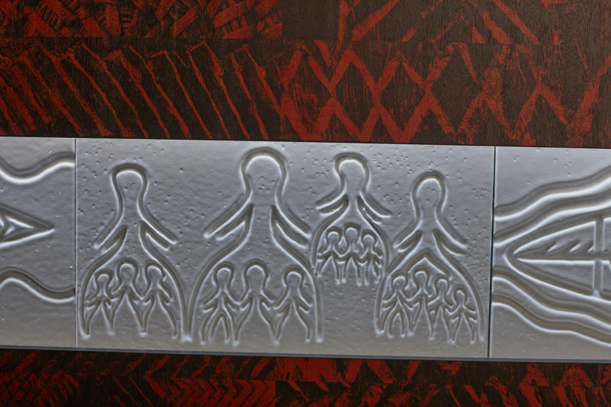 Panel in First Peoples exhibition