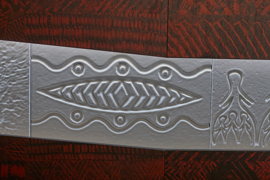 Panel in First Peoples exhibition