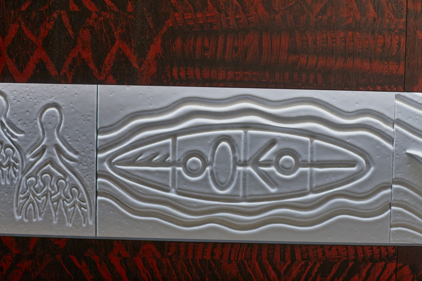 Panel in First Peoples exhibition