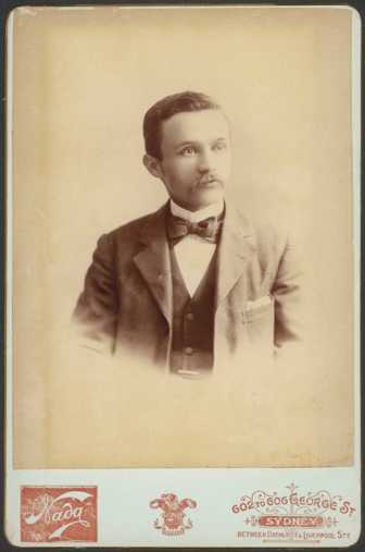 Sepia portrait of a young man