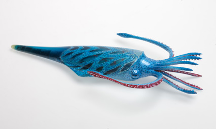 Model of Belemnites, an extinct cephalopod