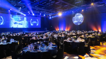 Banquet function set-up in the Touring Hall