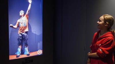 Primary school students exploring 'Think Ahead' exhibition at Scienceworks..